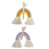 Maxbell Bohemian Tassel Pendant Chic Wall Hanging for Baby Shower Bedroom Decor Orange