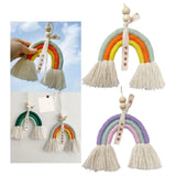 Maxbell Bohemian Tassel Pendant Chic Wall Hanging for Baby Shower Bedroom Decor Orange