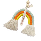 Maxbell Bohemian Tassel Pendant Chic Wall Hanging for Baby Shower Bedroom Decor Orange