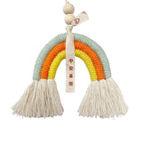 Maxbell Bohemian Tassel Pendant Chic Wall Hanging for Baby Shower Bedroom Decor Orange