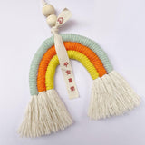 Maxbell Bohemian Tassel Pendant Chic Wall Hanging for Baby Shower Bedroom Decor Orange