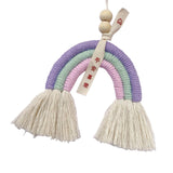 Maxbell Bohemian Tassel Pendant Chic Wall Hanging for Baby Shower Bedroom Decor Pink