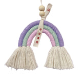 Maxbell Bohemian Tassel Pendant Chic Wall Hanging for Baby Shower Bedroom Decor Pink