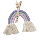 Maxbell Bohemian Tassel Pendant Chic Wall Hanging for Baby Shower Bedroom Decor Pink