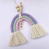 Maxbell Bohemian Tassel Pendant Chic Wall Hanging for Baby Shower Bedroom Decor Pink
