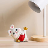 Maxbell Rabbit Statue Miniature Desktop Ornament Animal Sculpture for Bedroom Decor StyleC