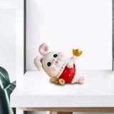 Maxbell Rabbit Statue Miniature Desktop Ornament Animal Sculpture for Bedroom Decor StyleC