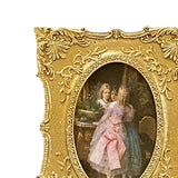 Maxbell Photo Frame 4x6 Embossed Decorative Retro for Wedding Bedroom Living Room