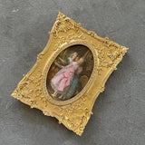 Maxbell Photo Frame 4x6 Embossed Decorative Retro for Wedding Bedroom Living Room