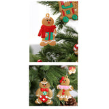 Maxbell 12Pcs Christmas Gingerbread Men Decorations New Years Xmas Tree Ornaments