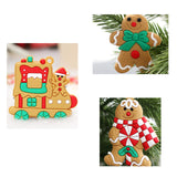 Maxbell 12Pcs Christmas Gingerbread Men Decorations New Years Xmas Tree Ornaments