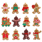 Maxbell 12Pcs Christmas Gingerbread Men Decorations New Years Xmas Tree Ornaments