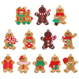 Maxbell 12Pcs Christmas Gingerbread Men Decorations New Years Xmas Tree Ornaments