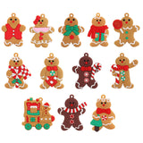 Maxbell 12Pcs Christmas Gingerbread Men Decorations New Years Xmas Tree Ornaments