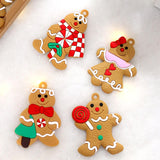 Maxbell 12Pcs Christmas Gingerbread Men Decorations New Years Xmas Tree Ornaments