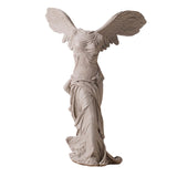 Maxbell Winged Victory of Samothrace Statue Sculpture Greek Goddess Art for Table Light Gray