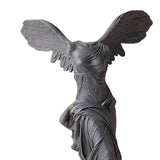 Maxbell Winged Victory of Samothrace Statue Sculpture Greek Goddess Art for Table Dark Gray
