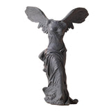 Maxbell Winged Victory of Samothrace Statue Sculpture Greek Goddess Art for Table Dark Gray