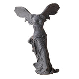 Maxbell Winged Victory of Samothrace Statue Sculpture Greek Goddess Art for Table Dark Gray