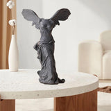 Maxbell Winged Victory of Samothrace Statue Sculpture Greek Goddess Art for Table Dark Gray