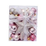 Maxbell Christmas Ball Ornaments Decorative Tree Top Star for Xmas Holiday Champagne Gold Pink