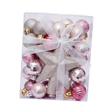 Maxbell Christmas Ball Ornaments Decorative Tree Top Star for Xmas Holiday Champagne Gold Pink