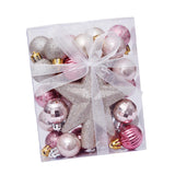 Maxbell Christmas Ball Ornaments Decorative Tree Top Star for Xmas Holiday Champagne Gold Pink