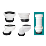 Maxbell Offset Toilet Flange Connector PVC for Urinals Repairing Cleaning Straight Not Remove
