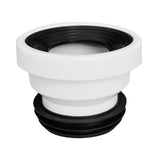 Maxbell Offset Toilet Flange Connector PVC for Urinals Repairing Cleaning Straight Not Remove