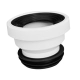 Maxbell Offset Toilet Flange Connector PVC for Urinals Repairing Cleaning Straight Not Remove