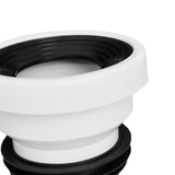 Maxbell Offset Toilet Flange Connector PVC for Urinals Repairing Cleaning Straight Not Remove