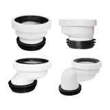 Maxbell Offset Toilet Flange Connector PVC for Urinals Repairing Cleaning Straight Not Remove