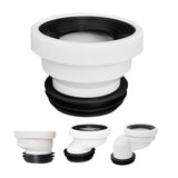 Maxbell Offset Toilet Flange Connector PVC for Urinals Repairing Cleaning Straight Not Remove
