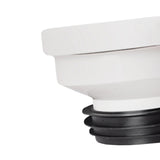 Maxbell Offset Toilet Flange Connector PVC for Urinals Repairing Cleaning Remove 2cm