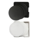 Maxbell 7x Table Coaster Set Heat Resistant Placemat Holder for Home Kitchen black