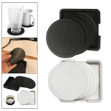 Maxbell 7x Table Coaster Set Heat Resistant Placemat Holder for Home Kitchen black