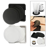 Maxbell 7x Table Coaster Set Heat Resistant Placemat Holder for Home Kitchen black