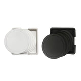 Maxbell 7x Table Coaster Set Heat Resistant Placemat Holder for Home Kitchen black