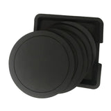Maxbell 7x Table Coaster Set Heat Resistant Placemat Holder for Home Kitchen black