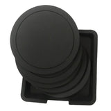 Maxbell 7x Table Coaster Set Heat Resistant Placemat Holder for Home Kitchen black