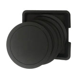 Maxbell 7x Table Coaster Set Heat Resistant Placemat Holder for Home Kitchen black