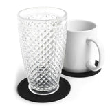 Maxbell 7x Table Coaster Set Heat Resistant Placemat Holder for Home Kitchen black