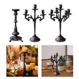 Maxbell Metal Candelabra Rustic for Candlelight Dinner Props Dining Table Decor Single Arm