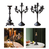 Maxbell Metal Candelabra Rustic for Candlelight Dinner Props Dining Table Decor Single Arm