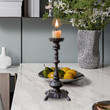 Maxbell Metal Candelabra Rustic for Candlelight Dinner Props Dining Table Decor Single Arm