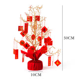Maxbell New Year Money Tree Desktop Adornment for Shopping Mall Spring Festival 50cm