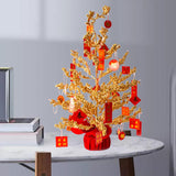 Maxbell Chinese Lucky Tree with Greetings Ornament Ornament for Home Office Hotel 60cm H
