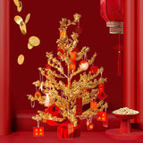 Maxbell Chinese Lucky Tree with Greetings Ornament Ornament for Home Office Hotel 60cm H