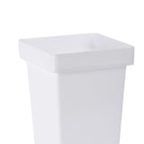 Maxbell Floral Bucket Floral Arrangement Desk Flower Vase for Indoor Wedding Porch White
