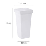 Maxbell Floral Bucket Floral Arrangement Desk Flower Vase for Indoor Wedding Porch White